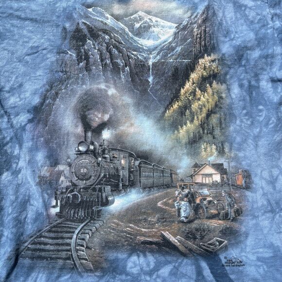 The Mountain Mt Hood Railroad 1999 Ted Blaylock Mens XL Vintage Shirt - Picture 2 of 15